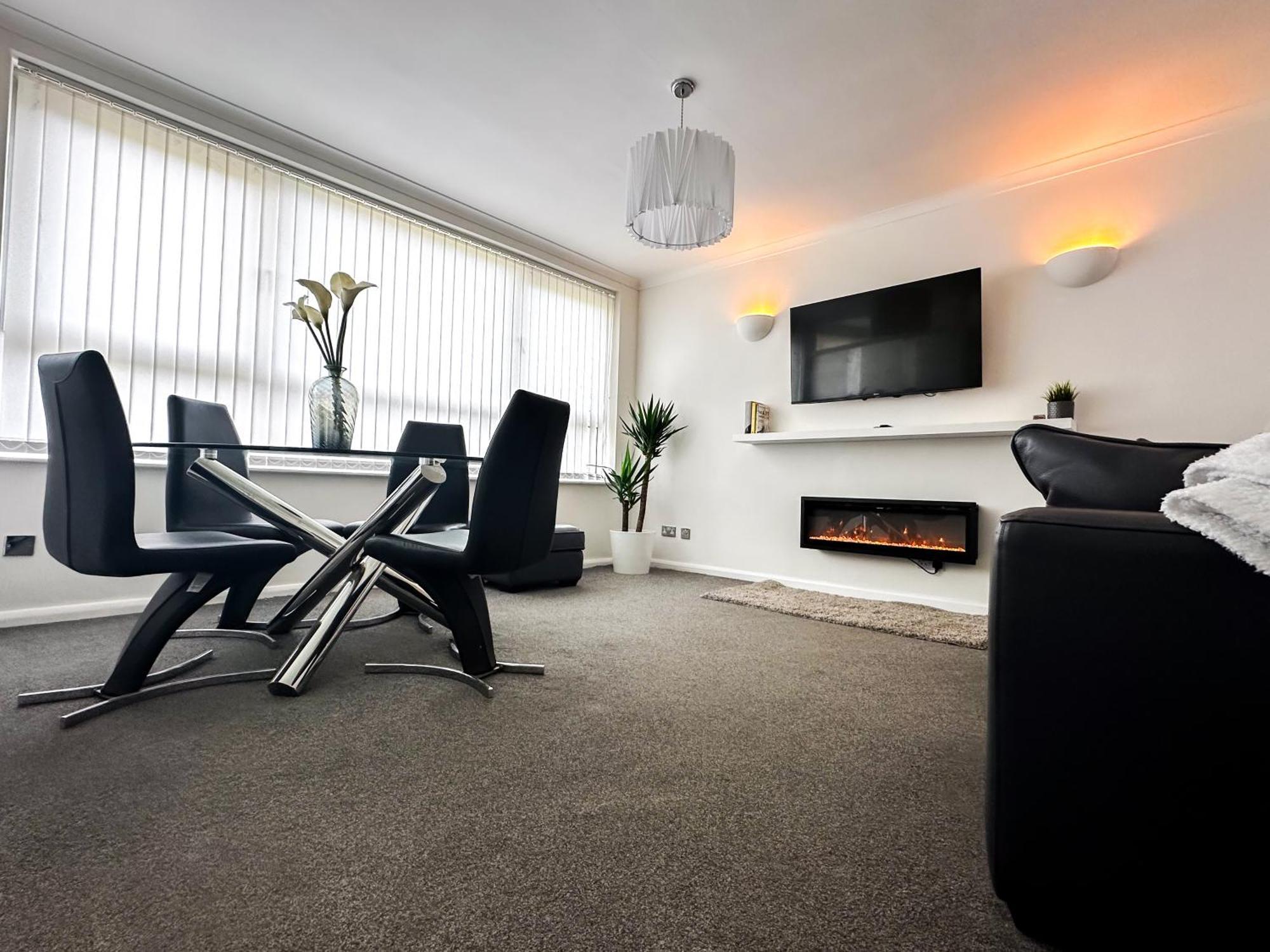 Contemporary And Cosy Birmingham Apartment- Free Parking & Wi-Fi Exterior foto